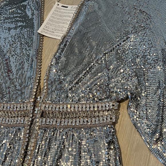 PACO RABANNE Crystal-Embellished Chainmail Dress - Picture 7 of 8